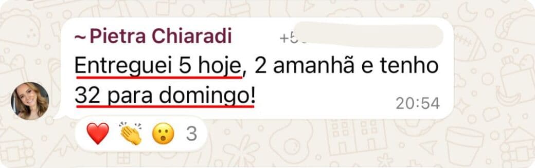 Depoimento de aluna
